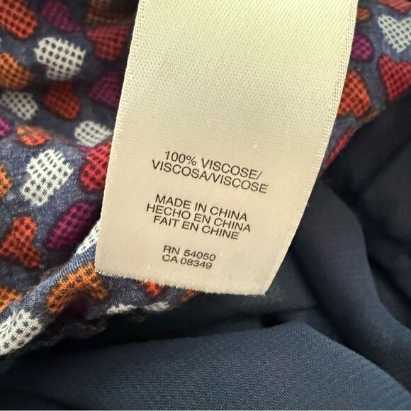 Q-Mack Multicolor Heart Patterned Lined Mini Dress Preowned in Good Condition - Picture 7 of 9